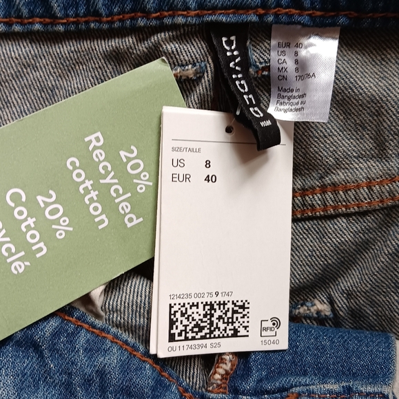 H&M Womens Wide Leg Jeans 👖 NWT - Picture 5 of 5